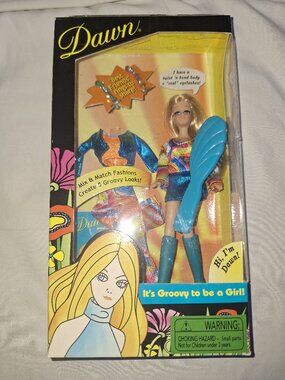 2001 Checkerboard Toys The Original Dawn Fab Fashion Fun DAWN Doll New